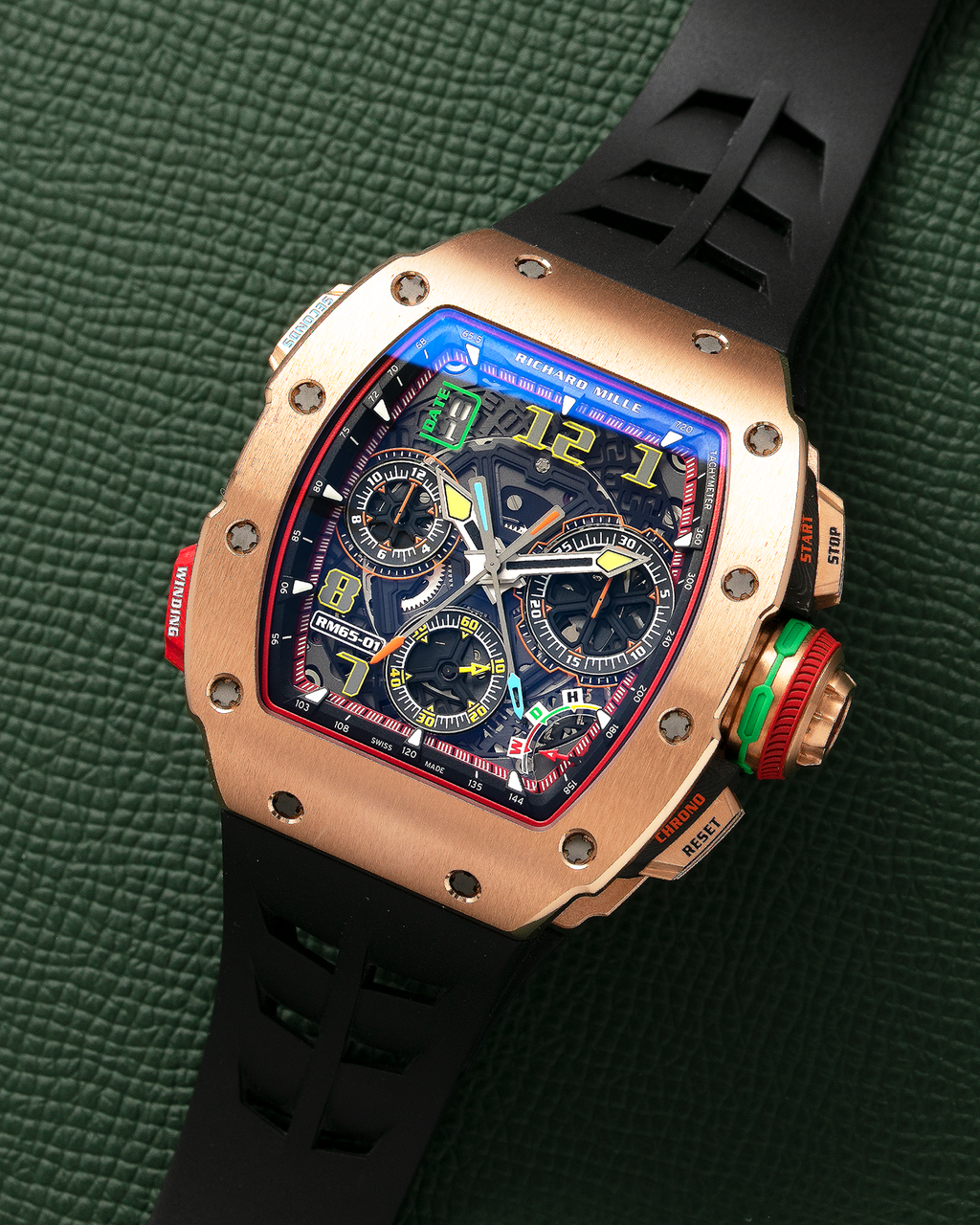 リシャール ミル RM65-01 クロノグラフ ローズゴールド ウォッチ